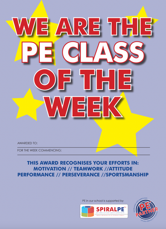 PE Class of the week certificates (pack of 40)